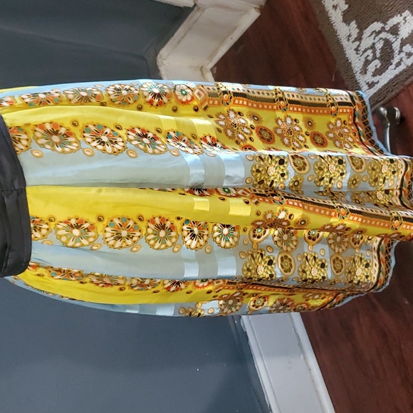 Moulinette Soeurs woman's yellow silk dress size 2 - Picture 6 of 17